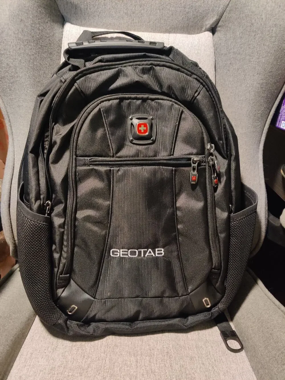 SwissGear Wenger Geotab Laptop Black Backpack